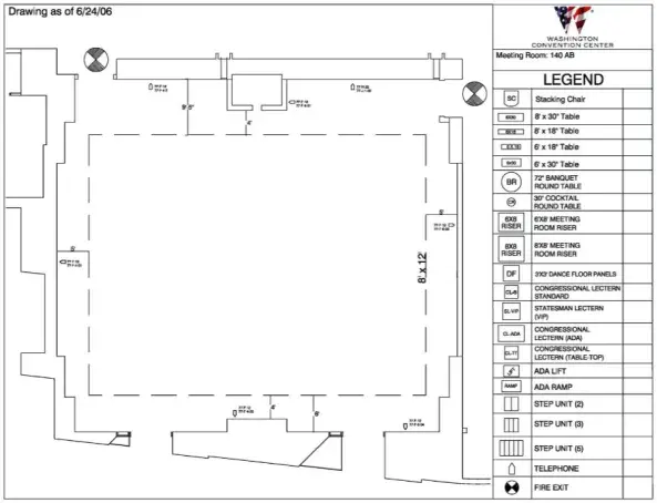 Room 140 Floor Plan