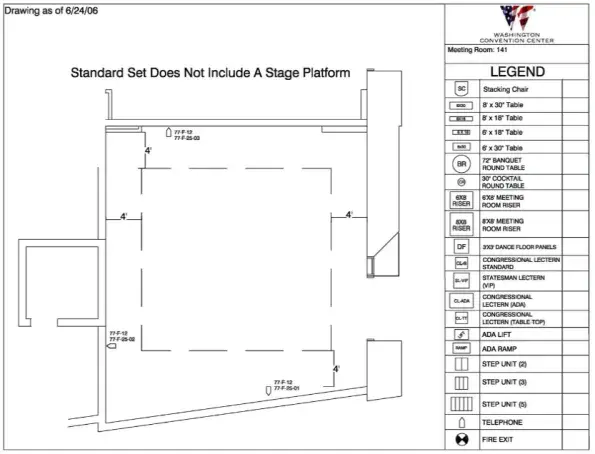 Room 141 Floor Plan