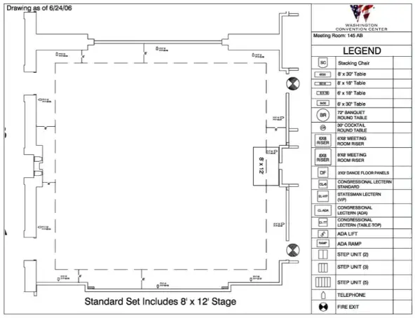 Room 145 Floor Plan