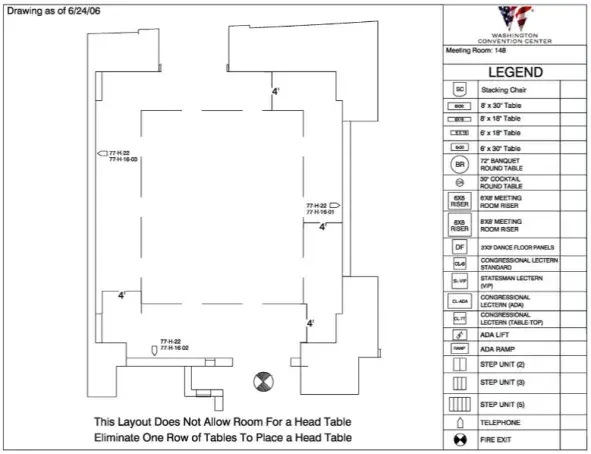 Room 148 Floor Plan