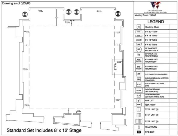 Room 150 Floor Plan