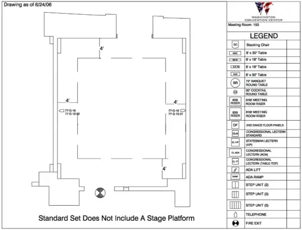 Room 153 Floor Plan