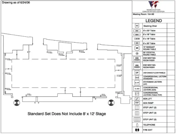 Room 154 Floor Plan