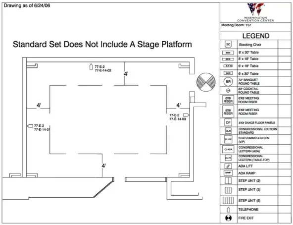 Room 157 Floor Plan