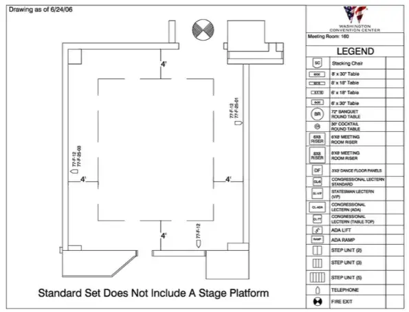 Floor Plan for room 160