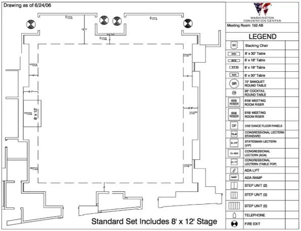 Room 152 Floor Plan